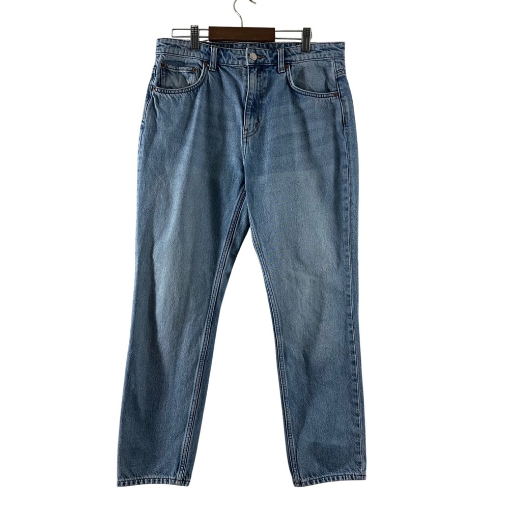 Weekday Seattle Week Blue Straight Leg High Rise Jeans Women's Size 30 Cotton